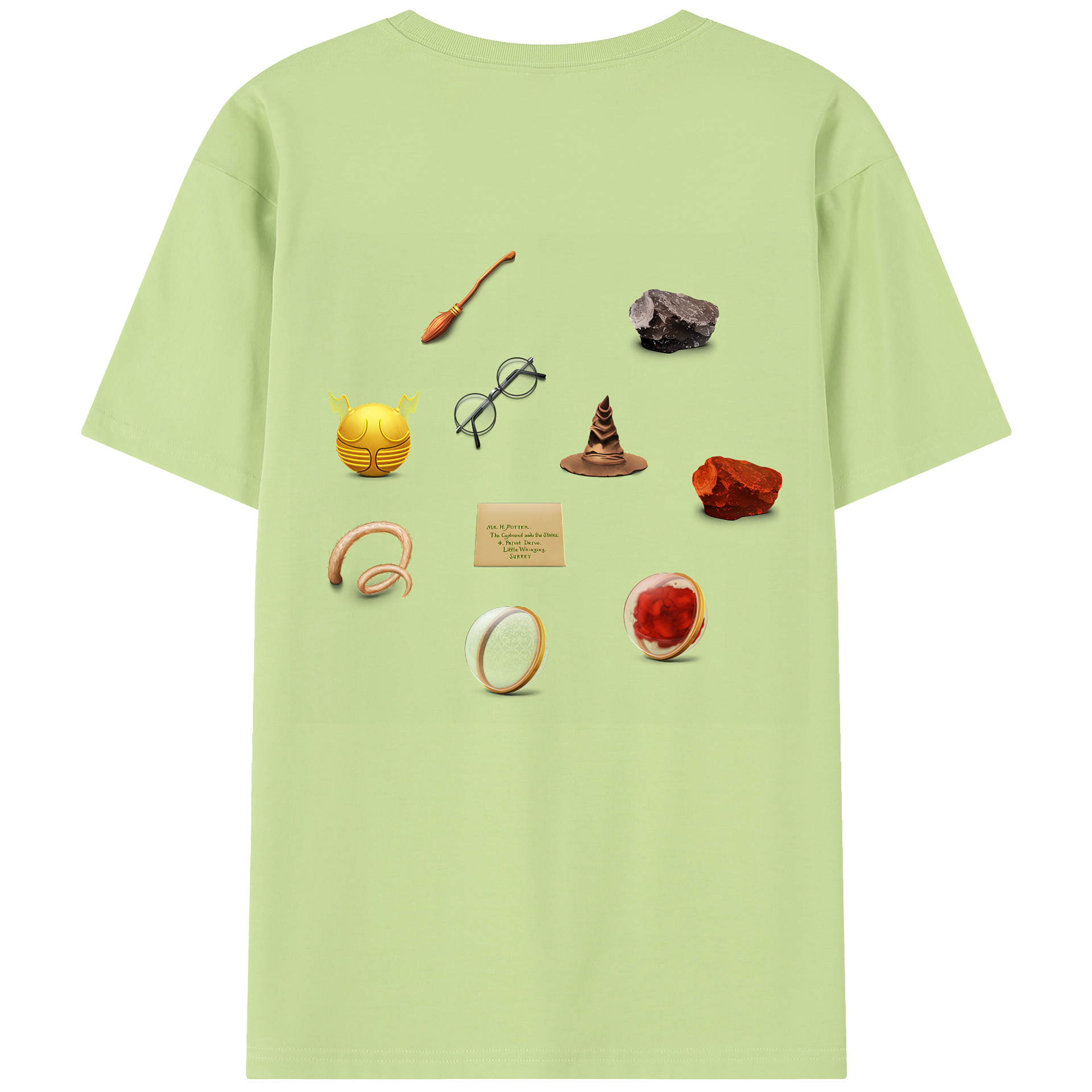 （画像用） Harry Potter ハリー・ポッターシリーズ 綿100％半袖Tシャツ（背面プリント）